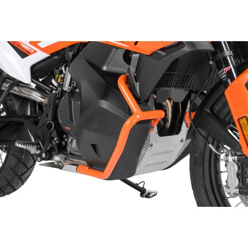 01-372-5157-0 Estribo de proteccion del deposito de acero inoxidable, naranja para KTM 890 Adventure/ 890 Adventure R/ 790 Adventure/ 790 Adventure R (-2022)