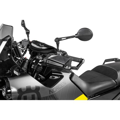 01-372-5661-0 Handprotektoren DEFENSA Expedition, schwarz, fuer KTM, Husqvarna und CFMoto