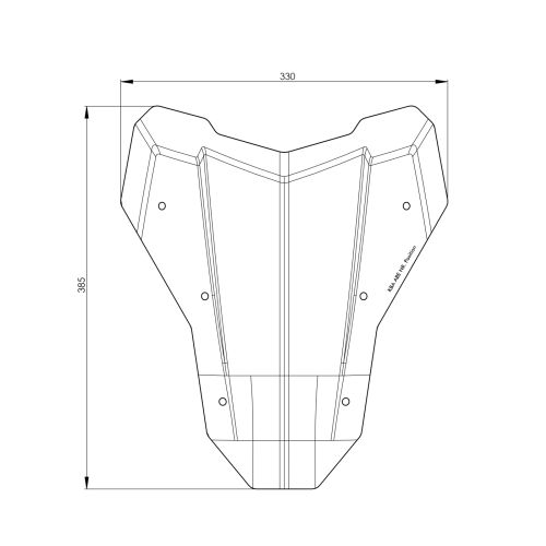 01-403-6230-0 Windscreen S transparent for Honda CRF1100L Africa Twin (2024-), Adventure Sports