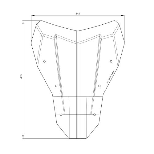 01-403-6240-0 Windscreen M transparent for Honda CRF1100L Africa Twin (2024-), Adventure Sports