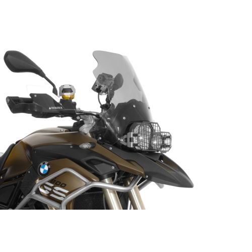01-048-5095-0 Protezione faro in acciaio inox nero, con chiusura rapida, per BMW F650GS(Twin)/F700GS/F800GS/F800GS Adventure *OFFROAD USE ONLY*