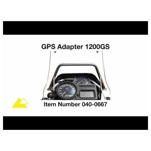 01-040-0667-0 Adattatore montaggio staffa tubolare GPS  BMW R 1200 GS al di sopra degli strumenti Adattatore di montaggio GPS Supporto per navigatore satellitare