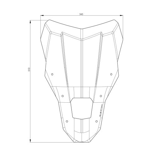 01-403-6250-0 Parabrisas L transparente para Honda CRF1100L Africa Twin (2024-), Adventure Sports