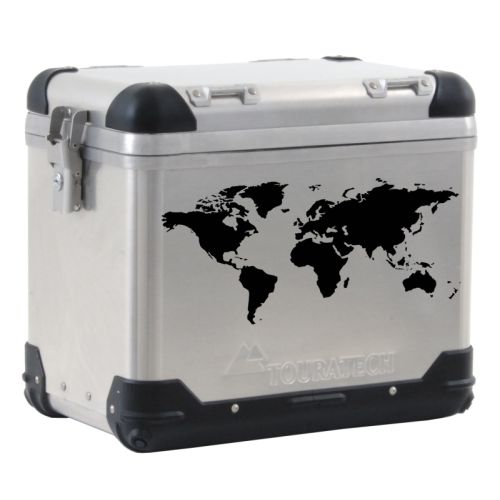 01-050-0800-0 Autocollant pour coffre ZEGA PRO/ZEGA Pro2/ZEGA Mundo carte du monde noir