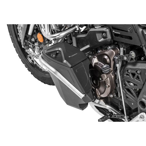 01-632-5166-0 Boîte a outils avec arceau de protection moteur - Kit de mise a niveau - gauche, inox pour Yamaha Tenere 700