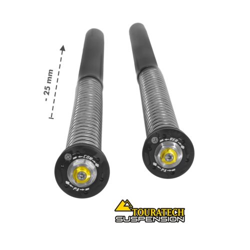 01-402-5877-0 Touratech Suspension Ajuste de Cartridge Kit inferior -25mm para Honda CRF1000L Africa Twin 2015-2017