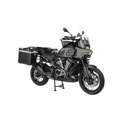 01-440-5456-0 Support de coffres topcase ZEGA, inox noir, pour Harley-Davidson RA1250 Pan America