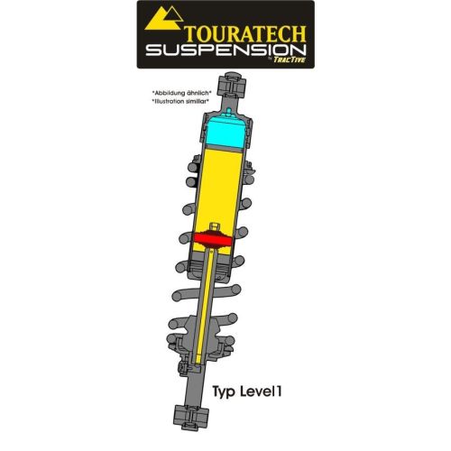 01-044-5860-0 Ressort-amortisseur de suspension Touratech *arriere* pour BMW R1200GS* (2004-2012) Type *Level1*
